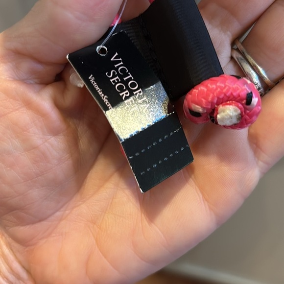 Victoria's Secret- Drawstring Bucket Backpack Bag Black & Silver/ Retired- NWT - Picture 4 of 7